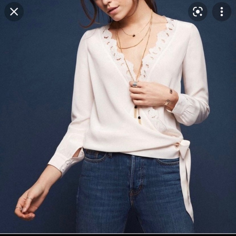 Sezane Elina silk blouse.